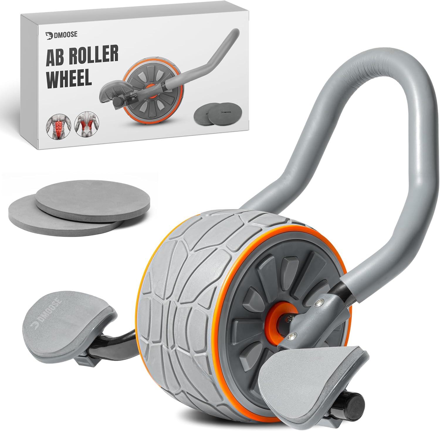 Ab Roller Wheel With Elbow Support - DMoose Fitness Ab Roller Wheel with