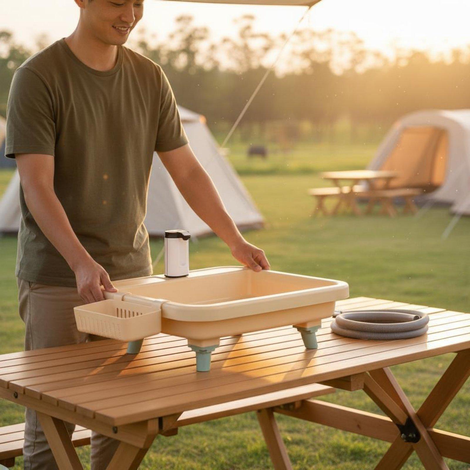 Camping - Portable Camping Sink with Built-in Faucet