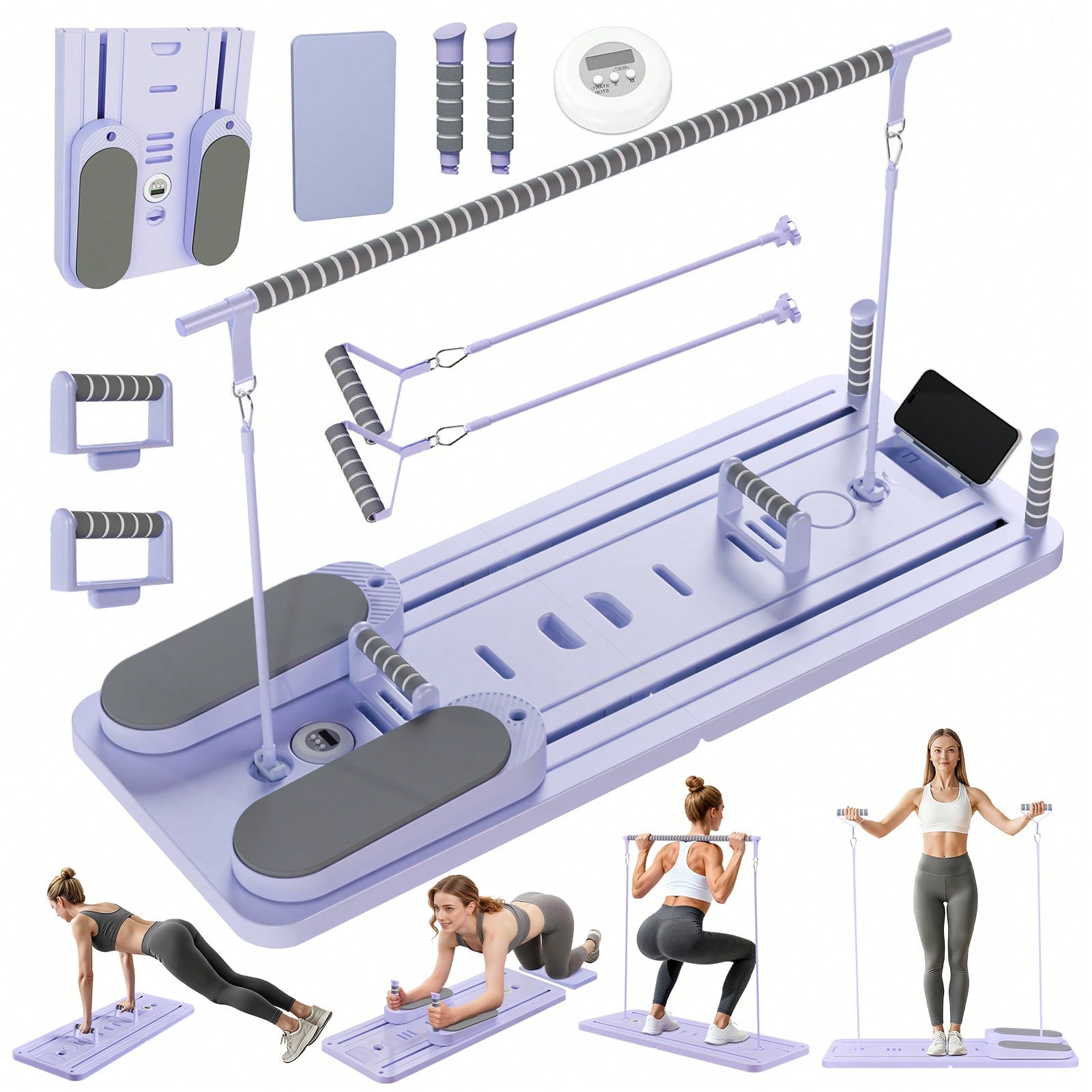 Fitness Equipment - Pilates Reformer With Bar, Pilates Board