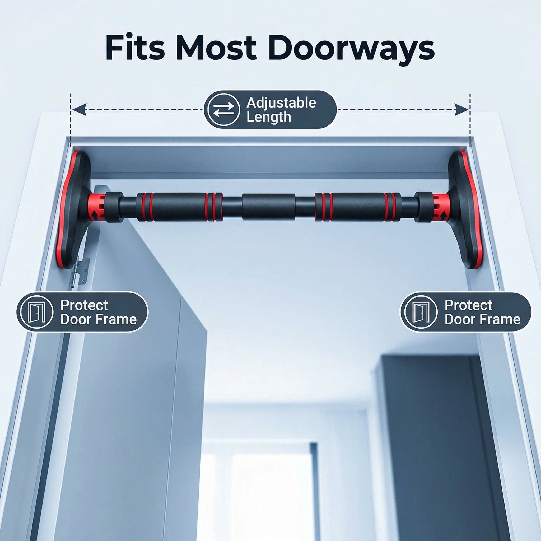 Door Pull Up Bar No Screw - Pull up barMultifunctional Door Chin Pull-Up