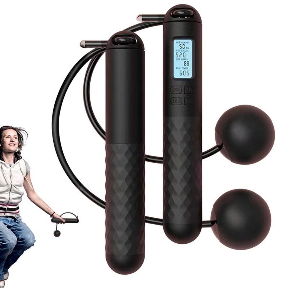 Smart Jump Rope Digital Counter - Portable Cordless Ropeless Jump Rope With