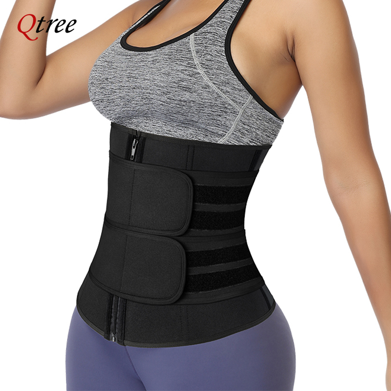 Sweat Waist Trainer Belt Neoprene - Qtree Waist Trainer Plus Size for