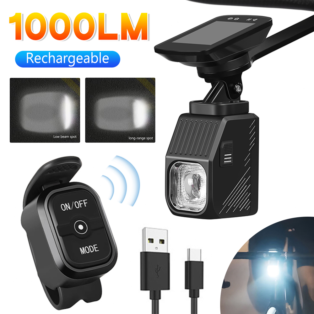 Rechargeable Bicycle Headlight 1000 Lumen - 1000 Lumens High Brightness Road Bicycle