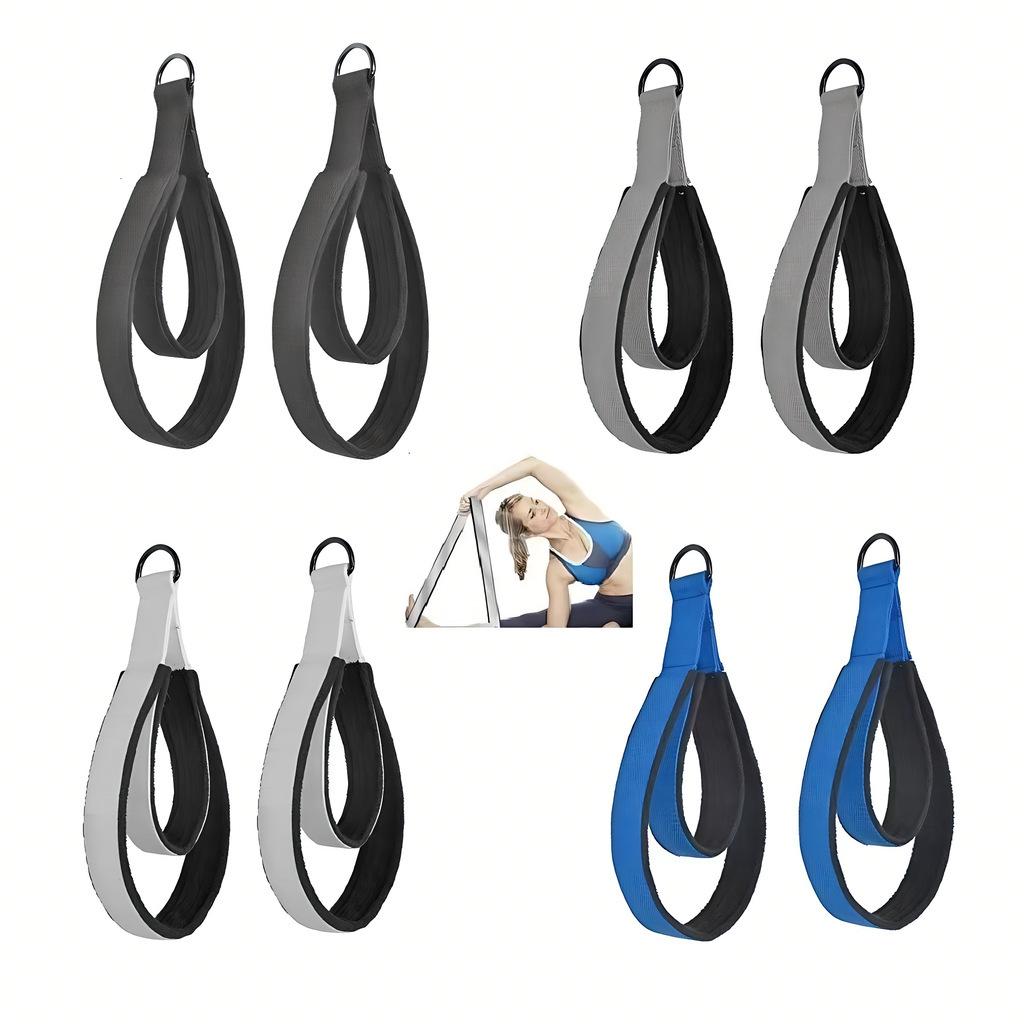 Pilates Bar Kit With Resistance Bands - Double Ring Elastic Yoga Pilates Bed
