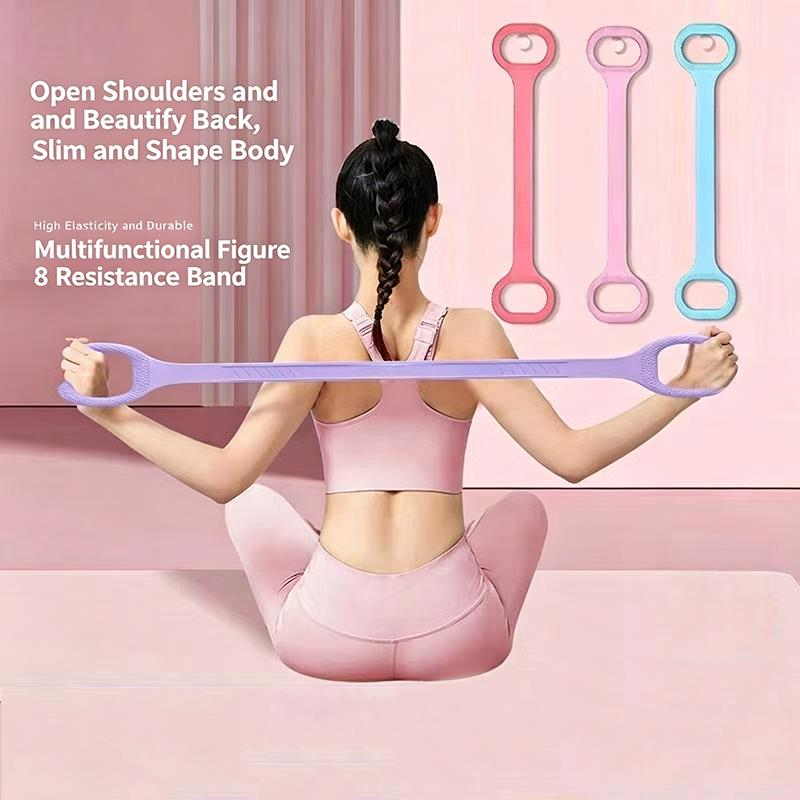 Pilates Bar Kit With Resistance Bands - 1/3Pcs 8-Shaped Resistance Band,Yoga Stretch Fitness