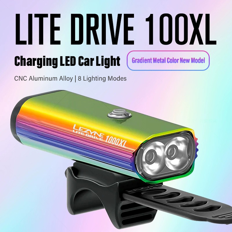 Rechargeable Bicycle Headlight 1000 Lumen - LEZYNE 1000 Lumens Bike Front Light