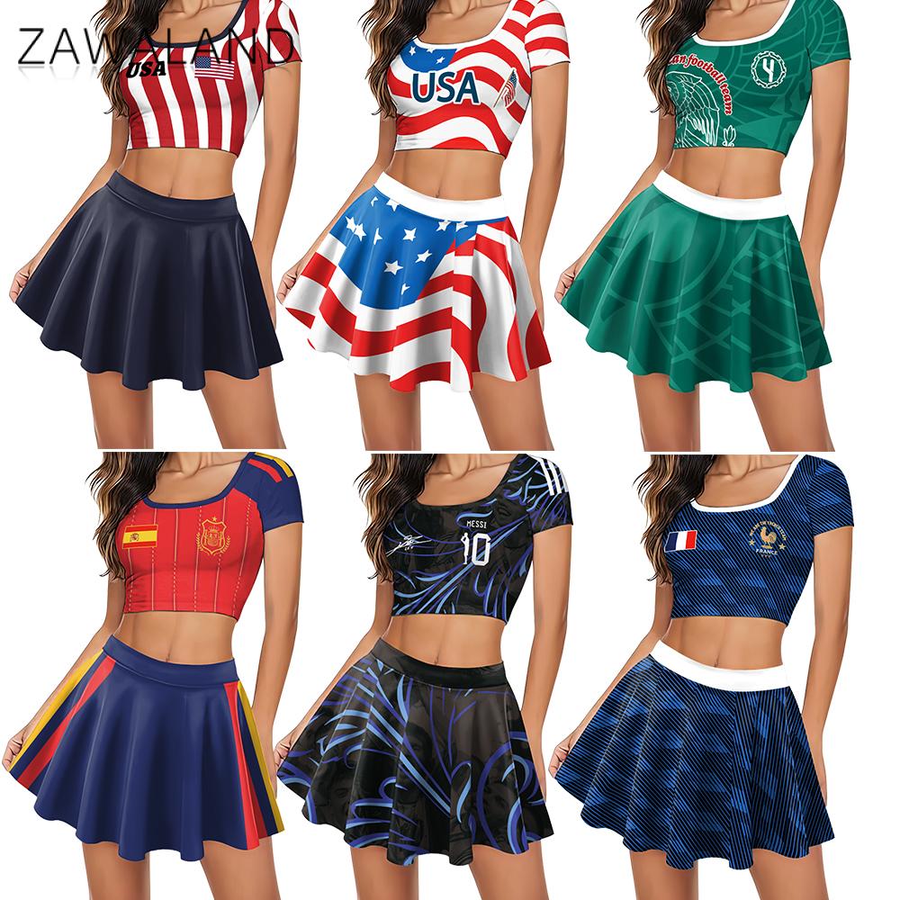 Team Sports - World Football Cheerleading Costume Set Women