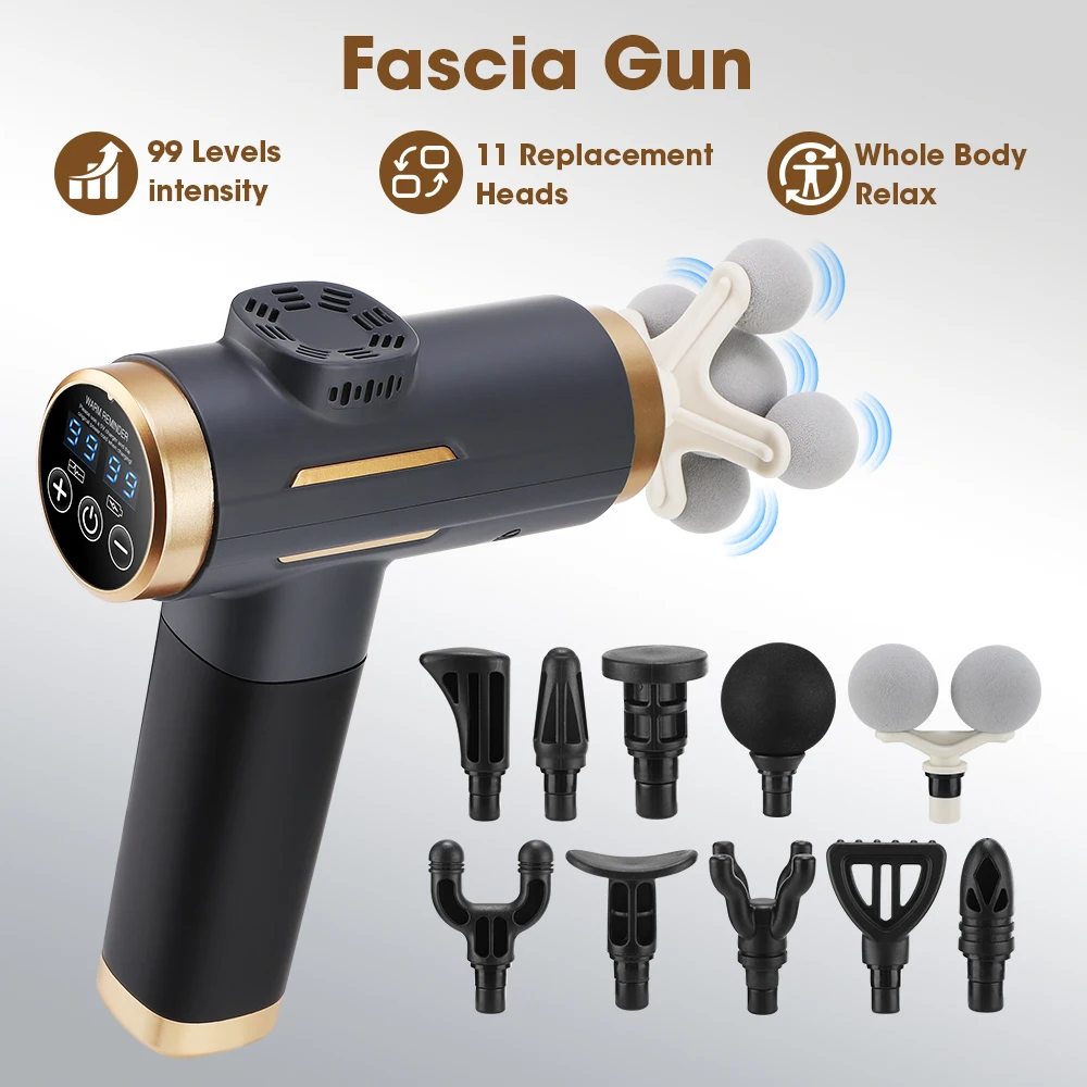 Electric Massage Gun Deep Tissue - Electric Fascia Gun 24W 99 Gear