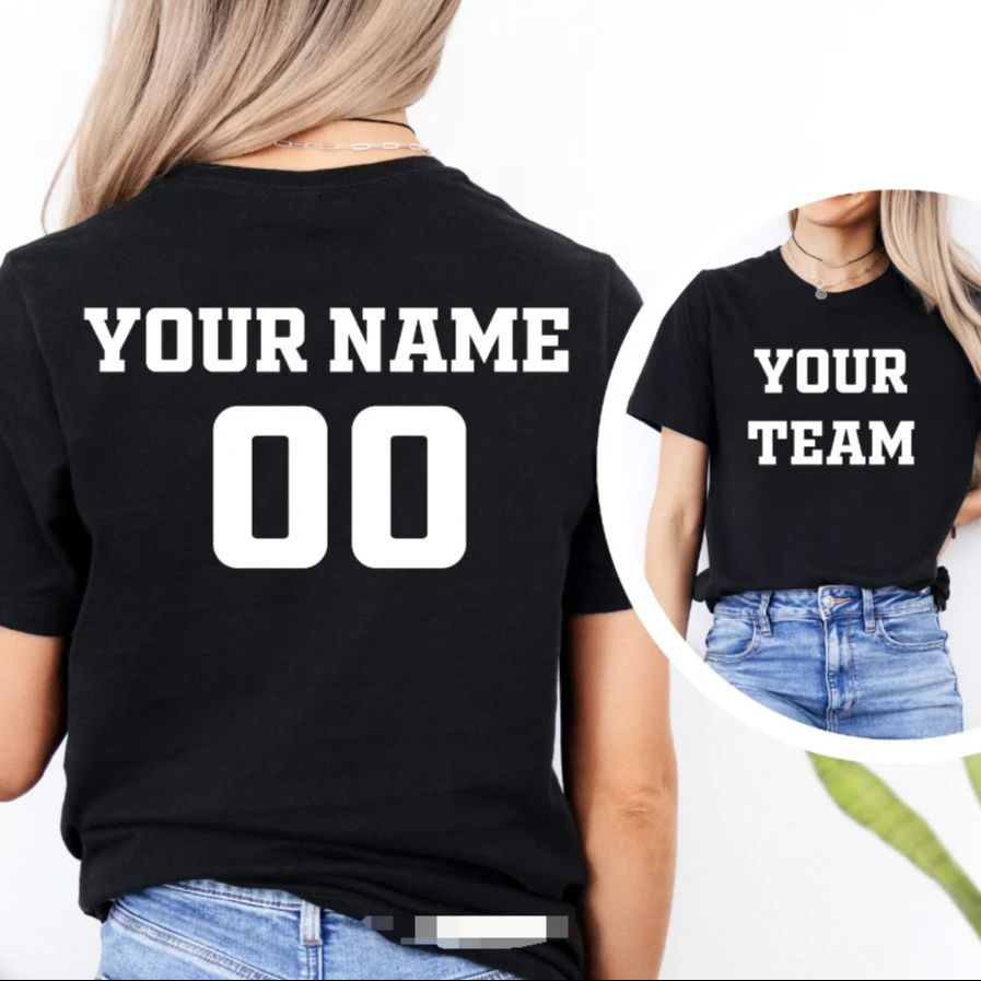 Team Sports - Personalized Sports Team T-Shirt Custom Name