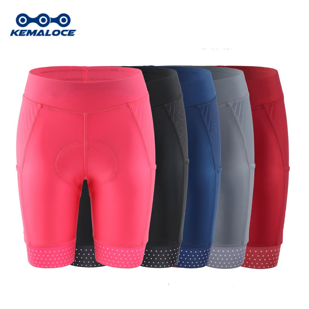 Padded Cycling Shorts 5D Gel - KEMALOCE Women Cycling Shorts 2024 Pink&Black