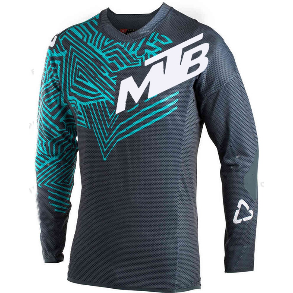 Cycling - Outdoor Cycling Long-Sleeve Top MTB Print