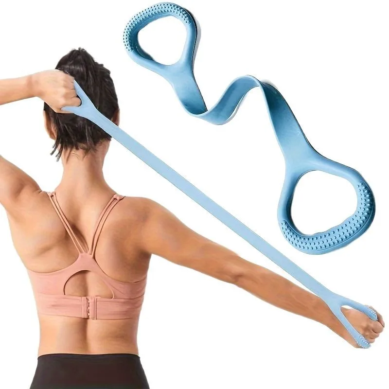 Pilates Bar Kit With Resistance Bands - Fitness Workout Resistance Band Arm Back