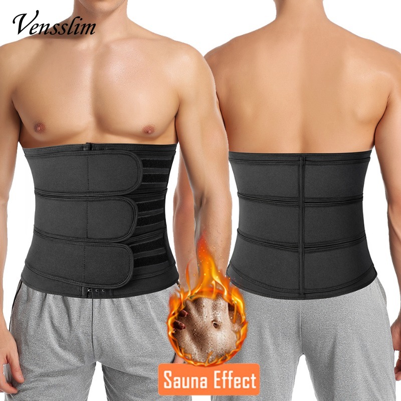 Sweat Waist Trainer Belt Neoprene - Vensslim Men Waist Trainer Trimmer Hot