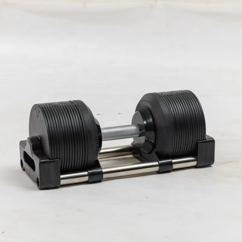 Adjustable Dumbbell Pair 40Kg - Gym Free Weights 2kg Increments 20KG