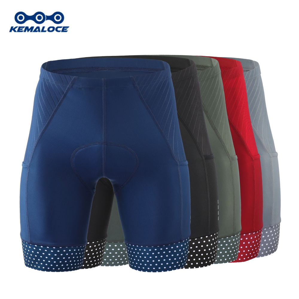 Padded Cycling Shorts 5D Gel - KEMALOCE Men's Cycling Shorts 5D Gel