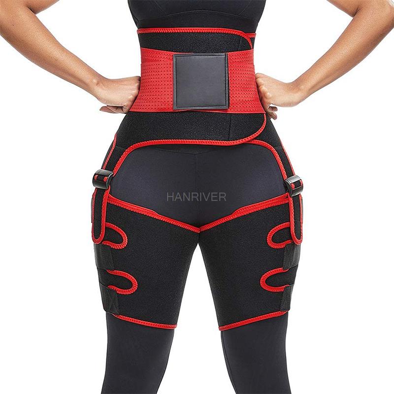 Sweat Waist Trainer Belt Neoprene - 3 in 1 waist and thigh