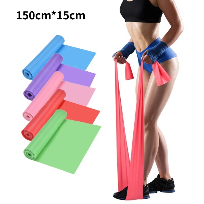 Natural Latex Resistance Bands - огляд і ціна Pilates Bar Kit With Resistance Bands