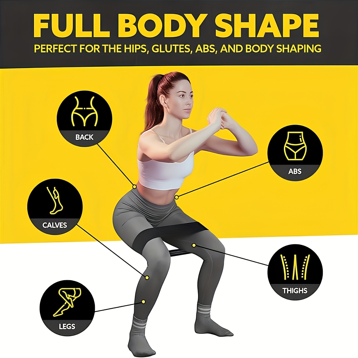 3PCS Resistance Bands Set, Ela - огляд і ціна Pilates Bar Kit With Resistance Bands