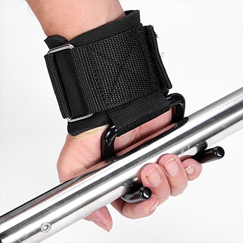 1PairWeight Lifting Hook Grips - огляд і ціна Wrist Wraps Weightlifting Support