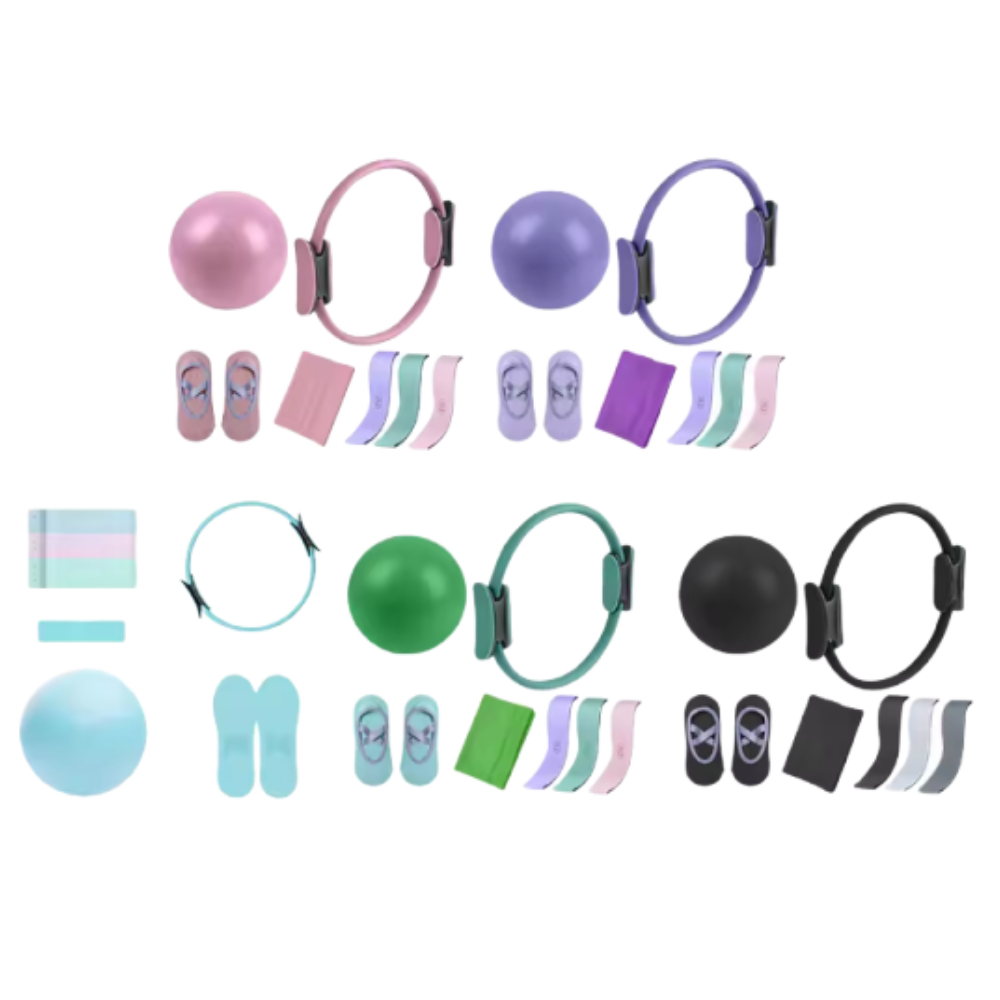 5Pcs Pilates Essential Kit wit - огляд і ціна Pilates Bar Kit With Resistance Bands