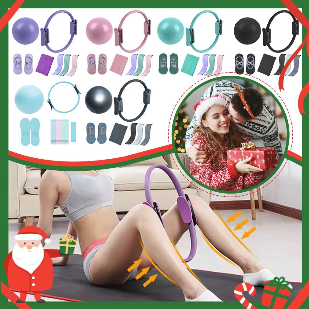5Pcs Pilates Essential Kit wit - огляд і ціна Pilates Bar Kit With Resistance Bands