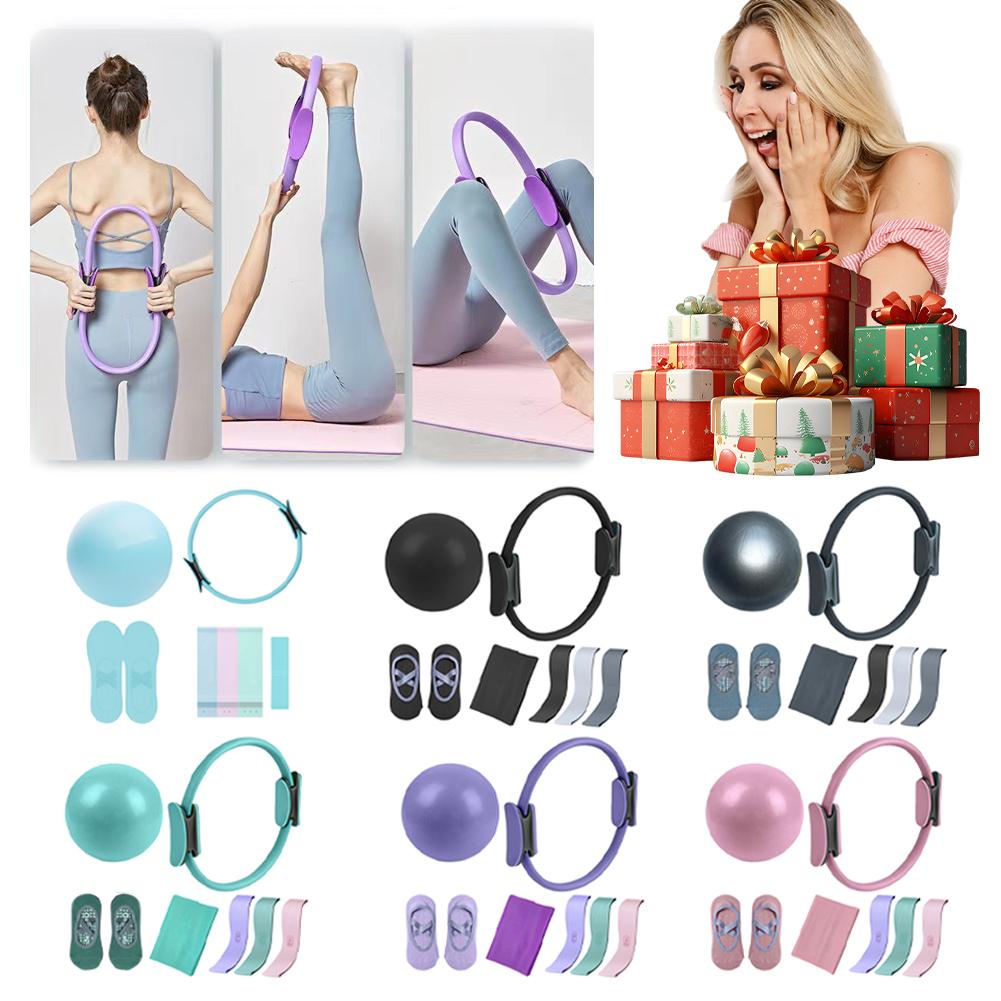 5Pcs Pilates Essential Kit wit - огляд і ціна Pilates Bar Kit With Resistance Bands