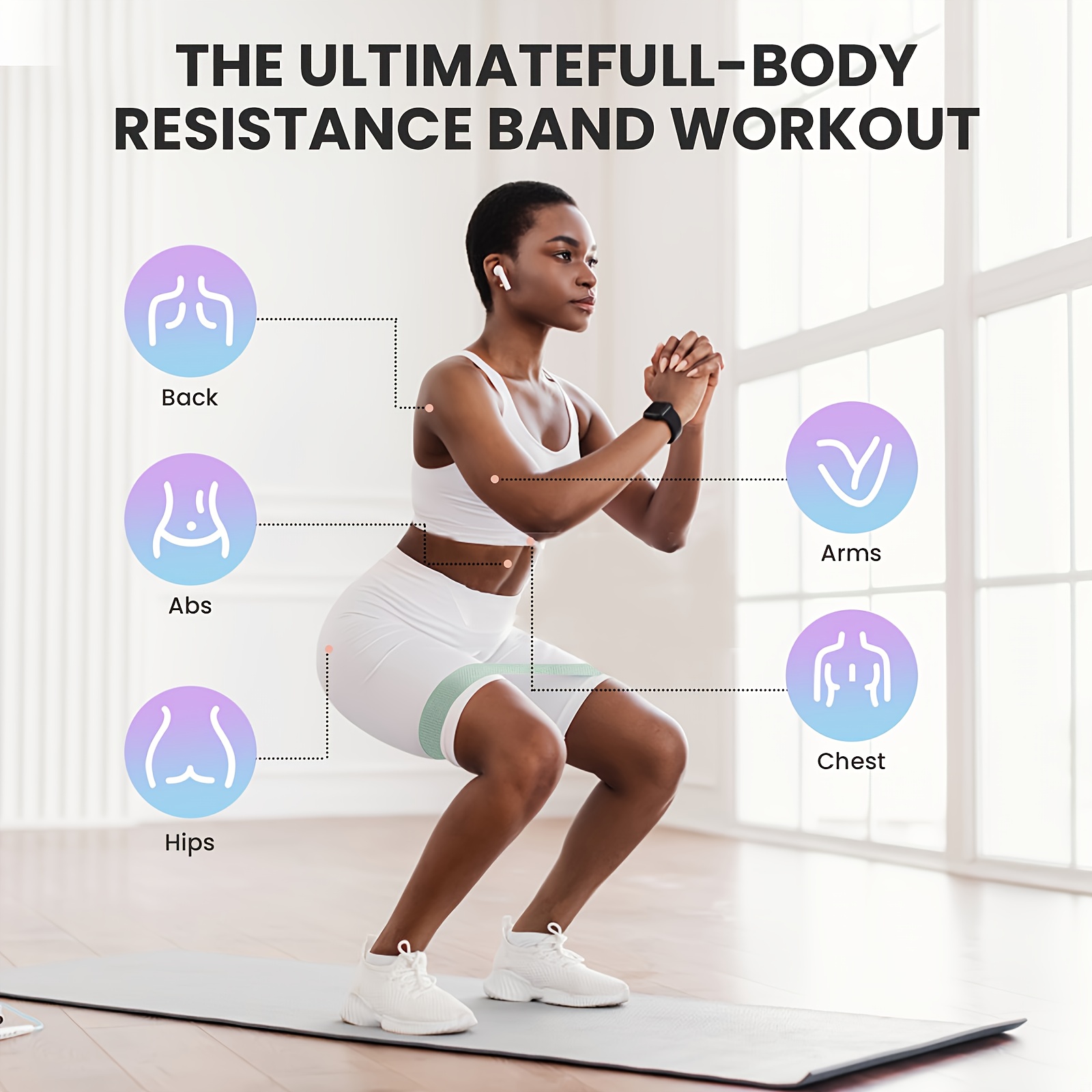 Fitness Resistance Bands with  - огляд і ціна Pilates Bar Kit With Resistance Bands
