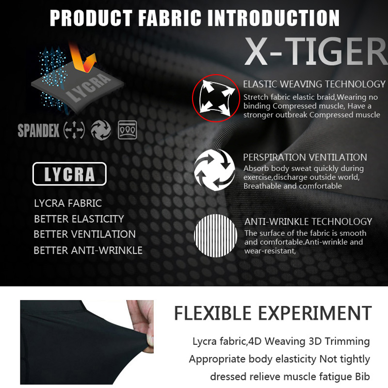 X-TIGER Cycling Bibs Shorts Bi - огляд і ціна Padded Cycling Shorts 5D Gel