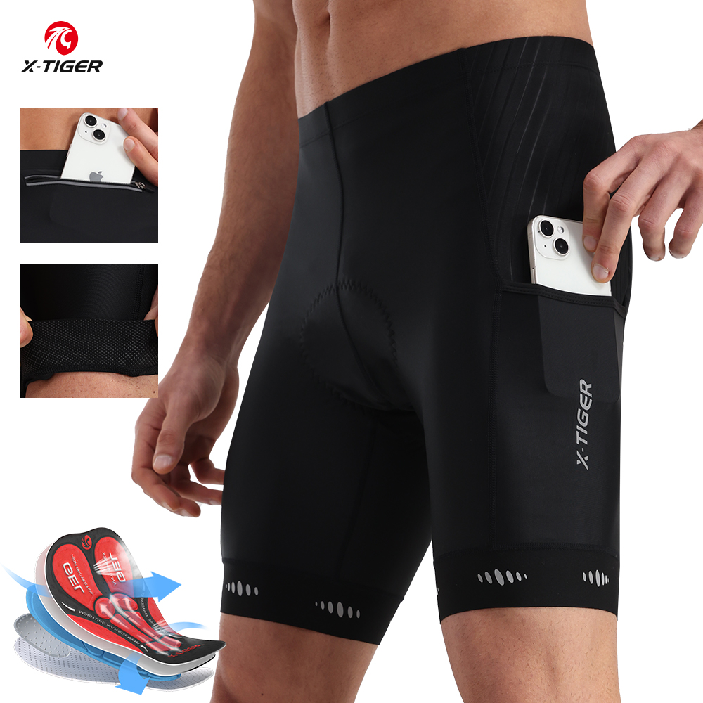 X-TIGER Men Cycling Shorts wit - огляд і ціна Padded Cycling Shorts 5D Gel