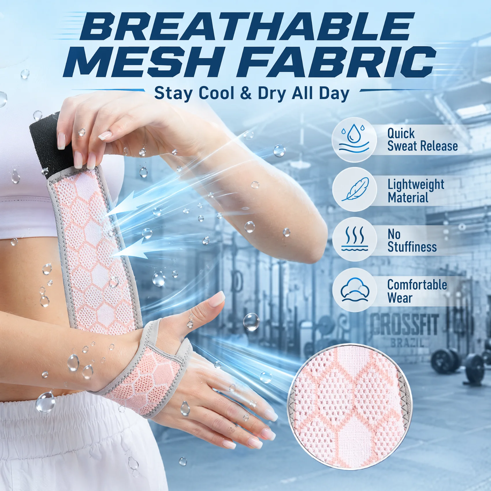 Adjustable Wrist Brace Compres - огляд і ціна Wrist Wraps Weightlifting Support