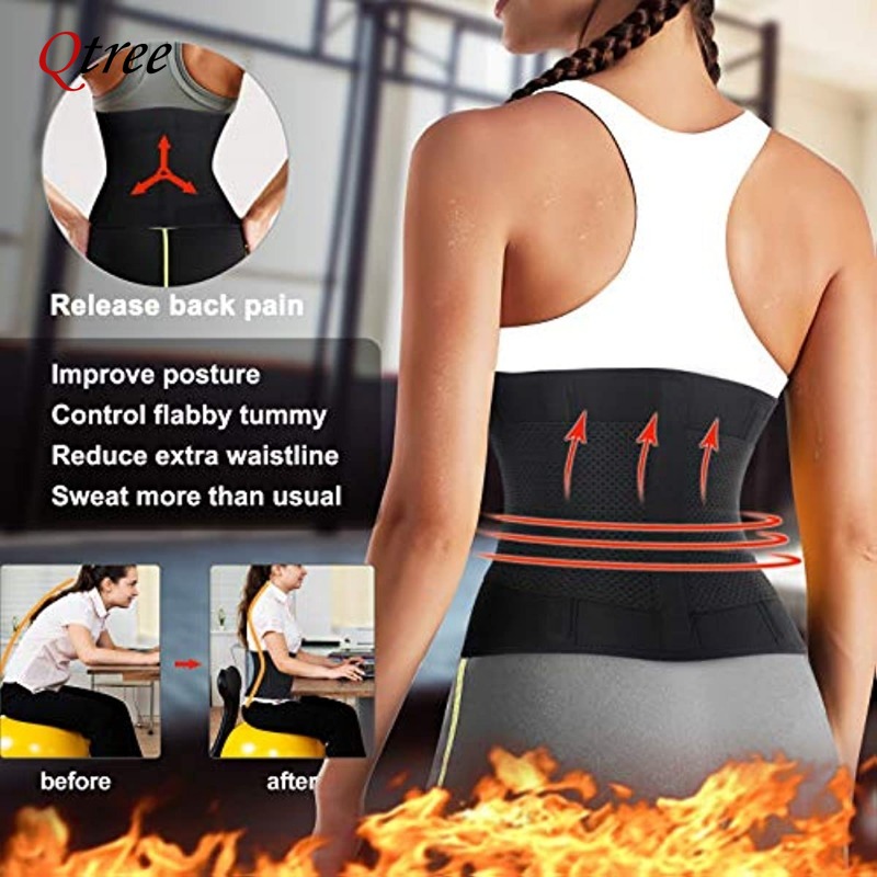 Qtree Hot Neoprene Waist Train - огляд і ціна Sweat Waist Trainer Belt Neoprene