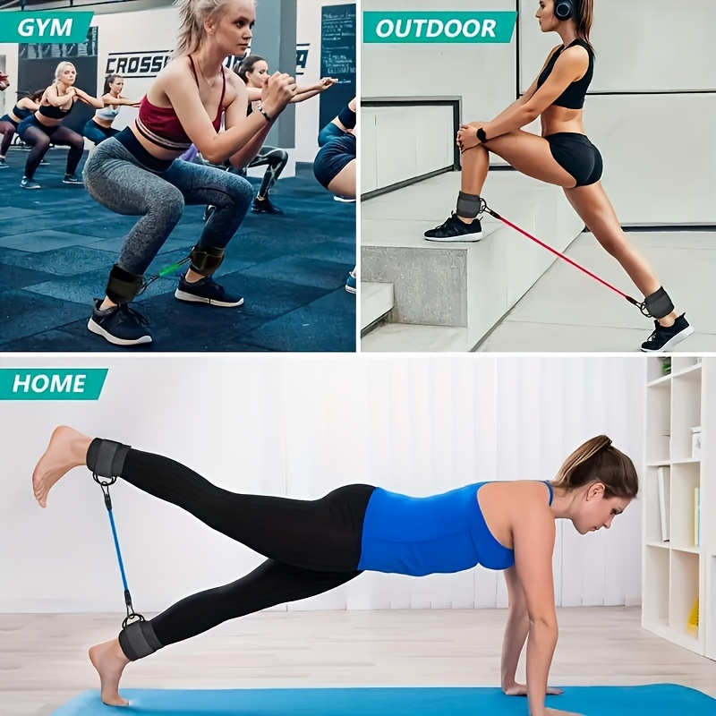 5Pcs Ankle Resistance Bands,An - огляд і ціна Pilates Bar Kit With Resistance Bands