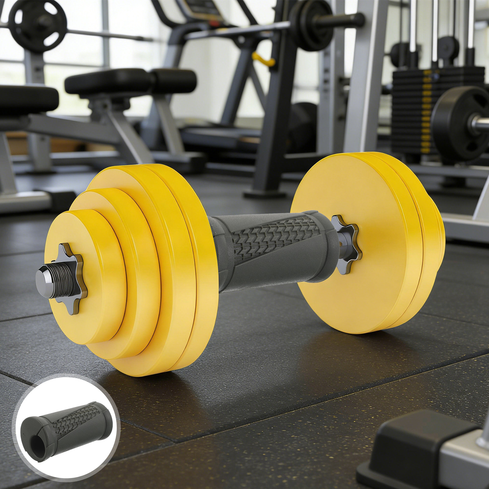 2Pcs Dumbbell Handles Grips No - огляд і ціна Fitness Equipment
