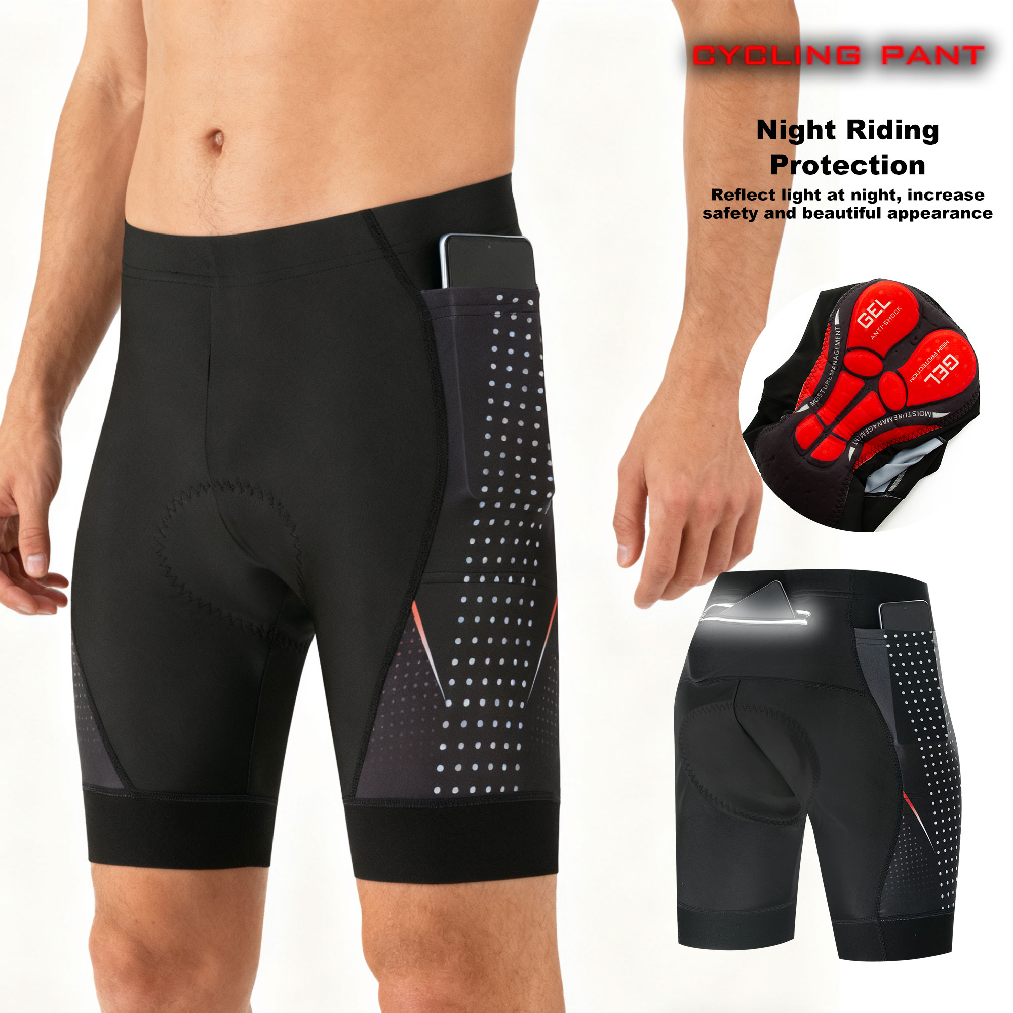 Premium Road Bike Shorts With  - огляд і ціна Padded Cycling Shorts 5D Gel