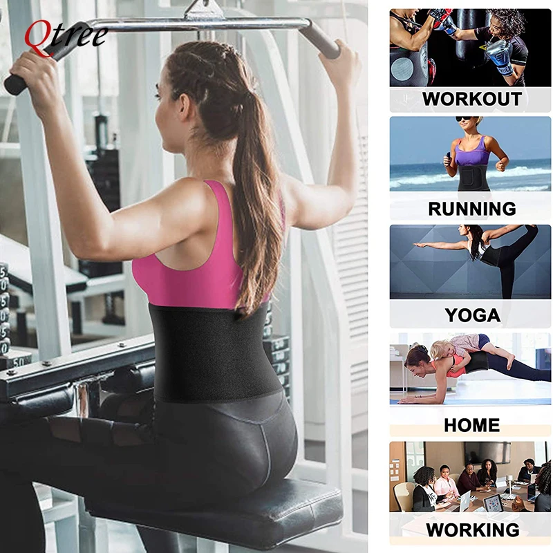 Qtree Waist Cincher Body Shape - огляд і ціна Sweat Waist Trainer Belt Neoprene
