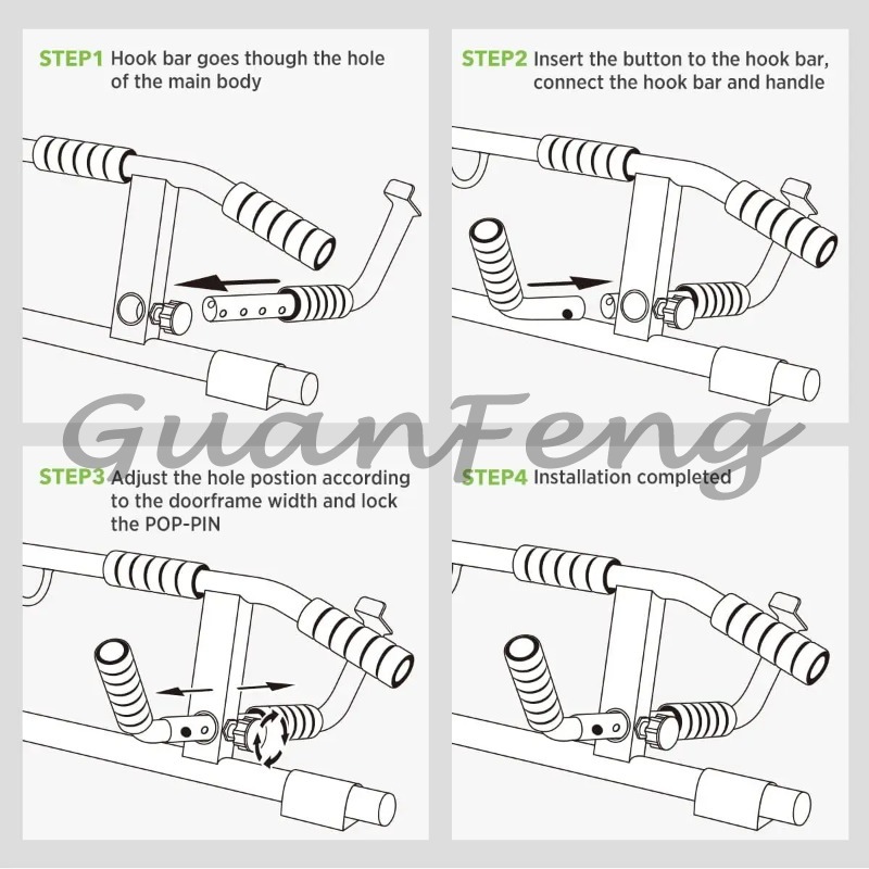 Door Frame No‑Screw Pull‑Up Ch - огляд і ціна Door Pull Up Bar No Screw