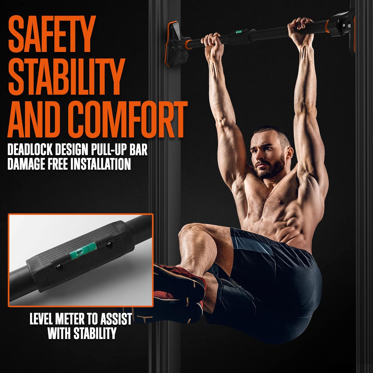 Pull Up/chin up Bar for Doorwa - огляд і ціна Door Pull Up Bar No Screw