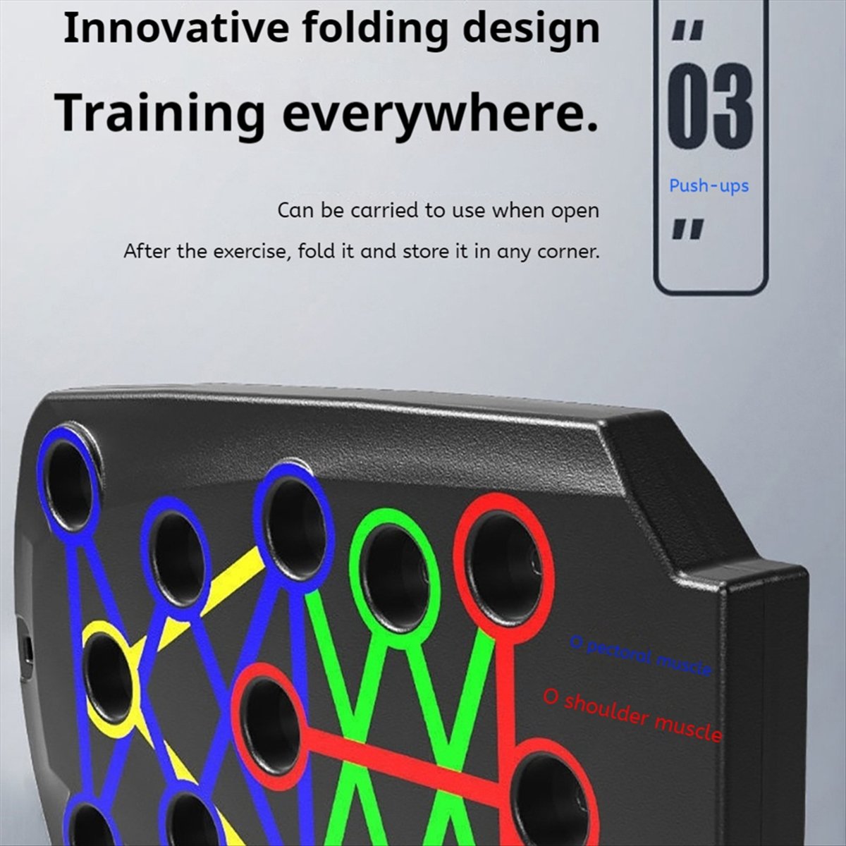 A10R Portable Foldable Push Up - огляд і ціна Push Up Board Foldable Multi Function