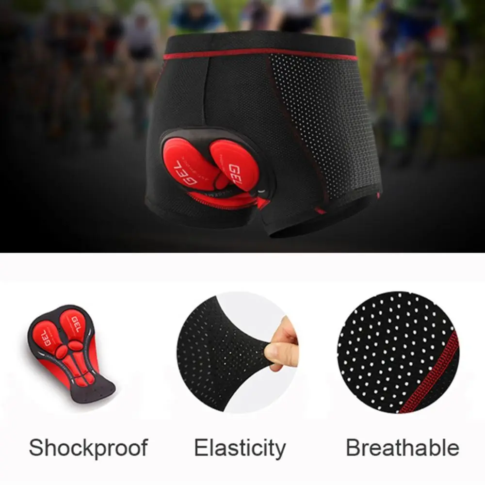 5D Gel Pad Shockproof Breathab - огляд і ціна Padded Cycling Shorts 5D Gel