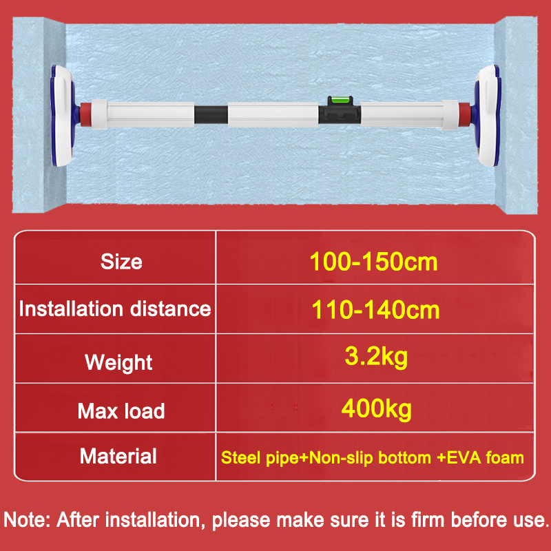 100-150cm Pull Up Bar for Door - огляд і ціна Door Pull Up Bar No Screw