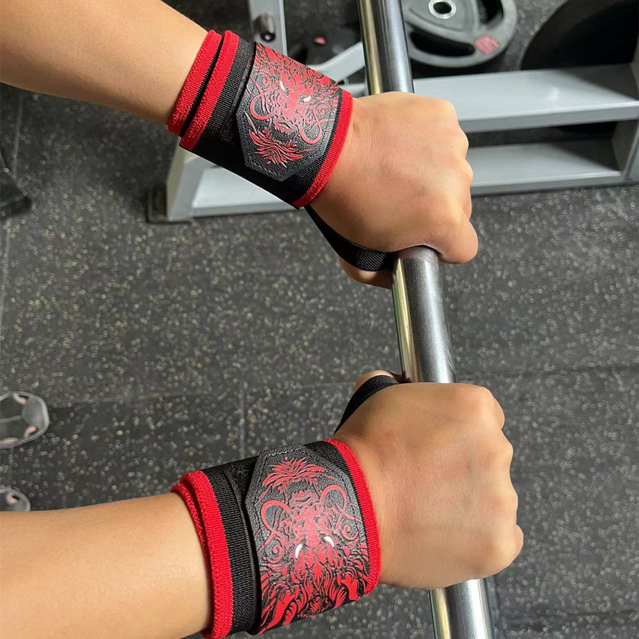 1Pair Chinese Dragon Fitness W - огляд і ціна Wrist Wraps Weightlifting Support