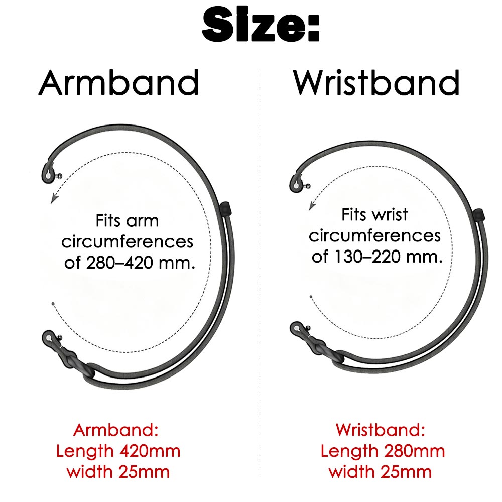 Nylon Bicep/Wrist Strap for Ga - огляд і ціна Resistance Bands Set With Handles