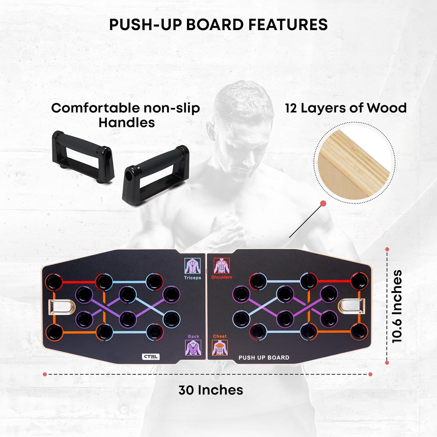 Multifunctional Foldable Woode - огляд і ціна Push Up Board Foldable Multi Function
