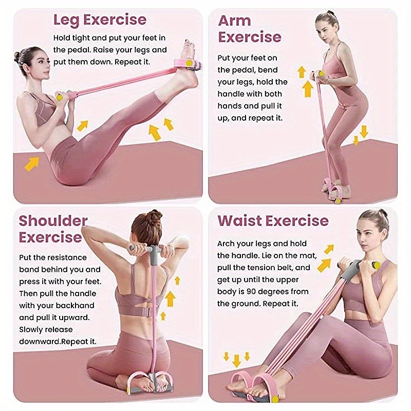 Multi-Function Resistance Band - огляд і ціна Resistance Bands Set With Handles