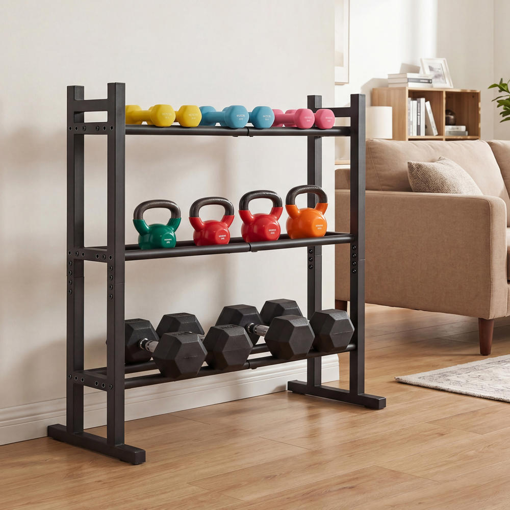 Heavy Duty 3-Tier Dumbbell Rac - огляд і ціна Fitness Equipment