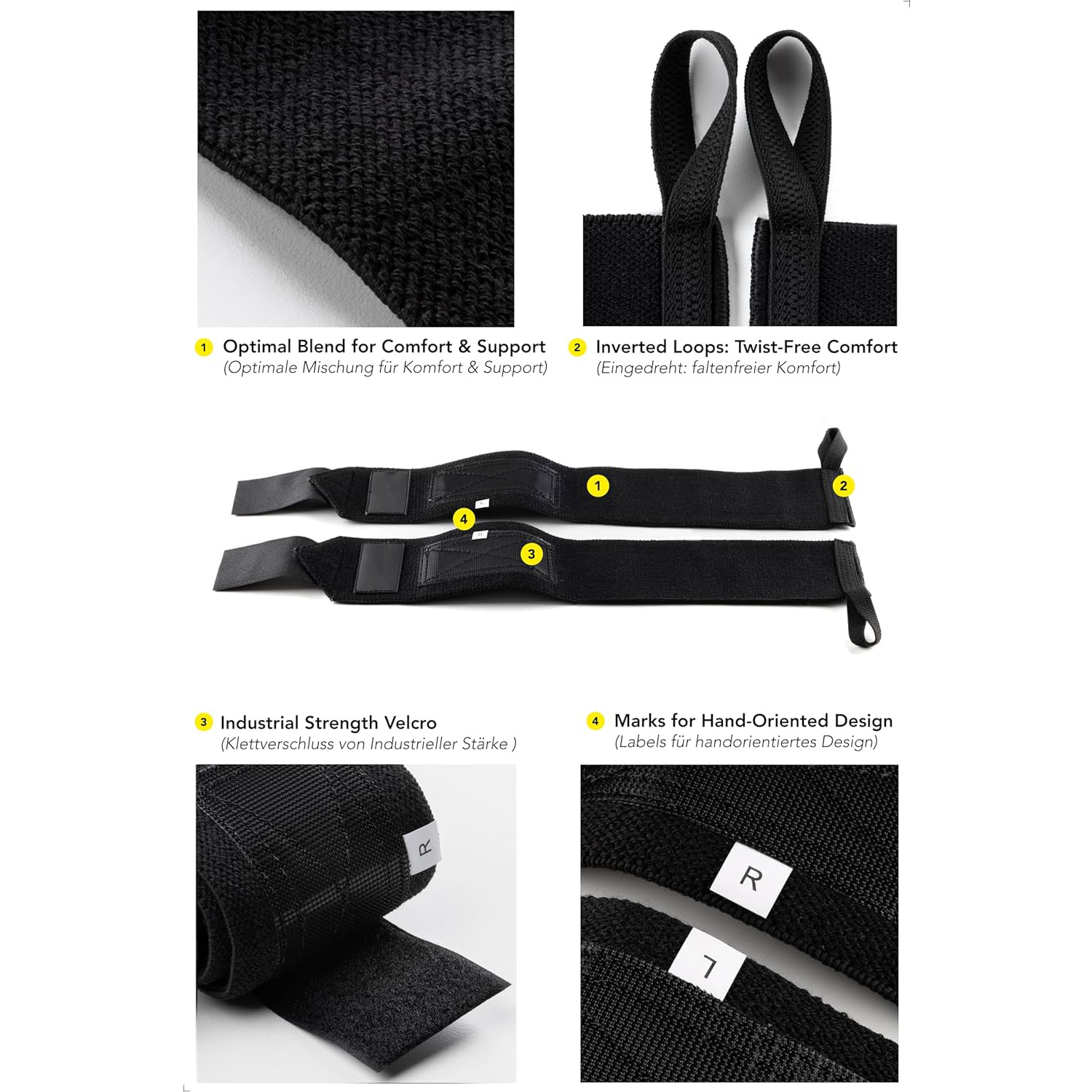 ‌Adjustable Deadlift Wrist Wra - огляд і ціна Wrist Wraps Weightlifting Support