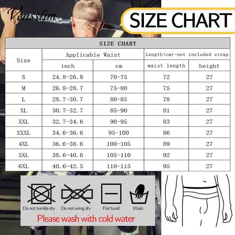 Vensslim Men Waist Trainer Tri - огляд і ціна Sweat Waist Trainer Belt Neoprene