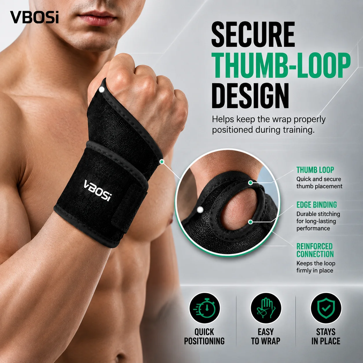 VBSOi Adjustable Wrist Support - огляд і ціна Wrist Wraps Weightlifting Support