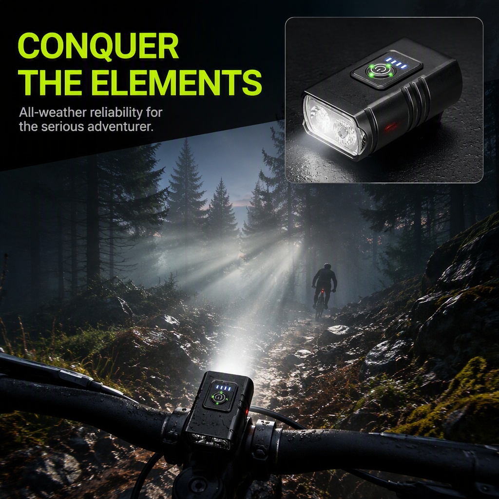 Bike Light USB Rechargeable LE - огляд і ціна Rechargeable Bicycle Headlight 1000 Lumen
