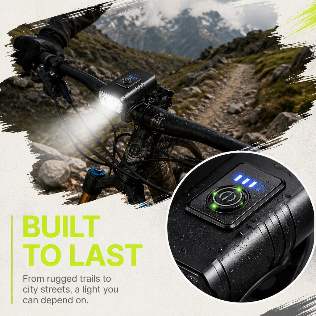 Bike Light USB Rechargeable LE - огляд і ціна Rechargeable Bicycle Headlight 1000 Lumen